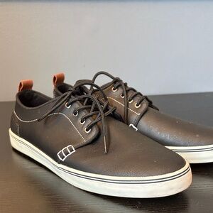 Men's Black Leather Casual Shoes Goodfellow & Co size 9